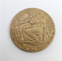 1914 Brass Medallion Great Waw Allied Leaders