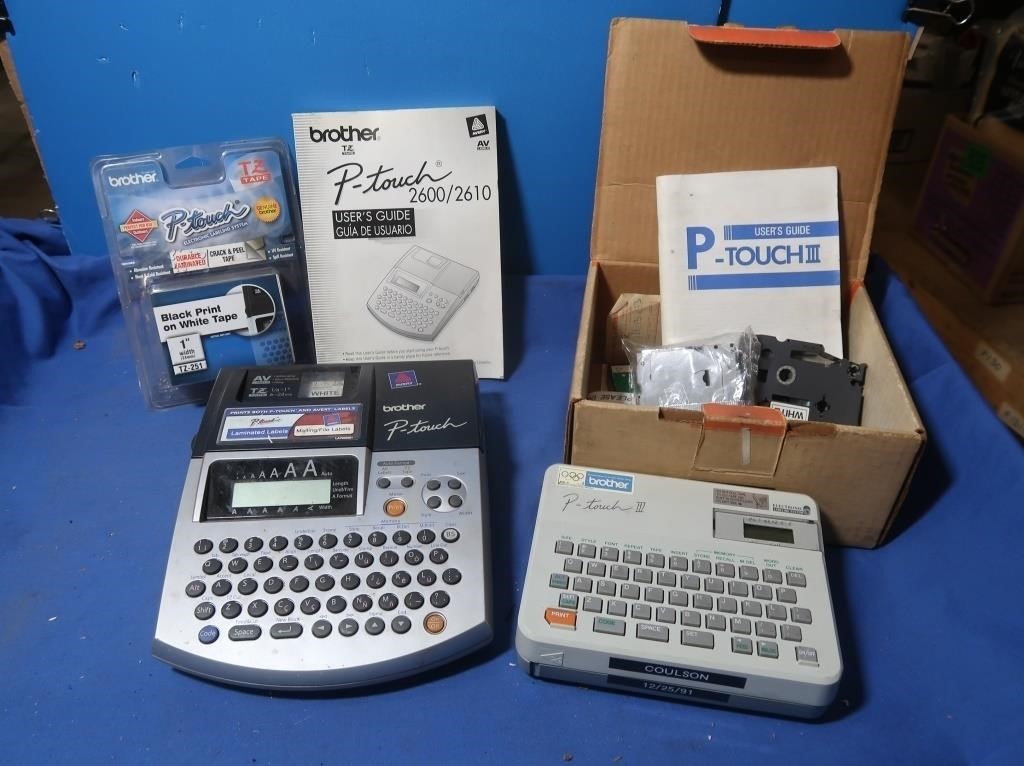 2 Brother P Touch Label Makers