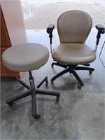 Office chair-21x19, Back 18x19, Stool 16, tear