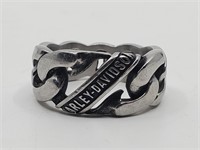 HARLEY-DAVIDSON Signed Ring, Stainless Steel