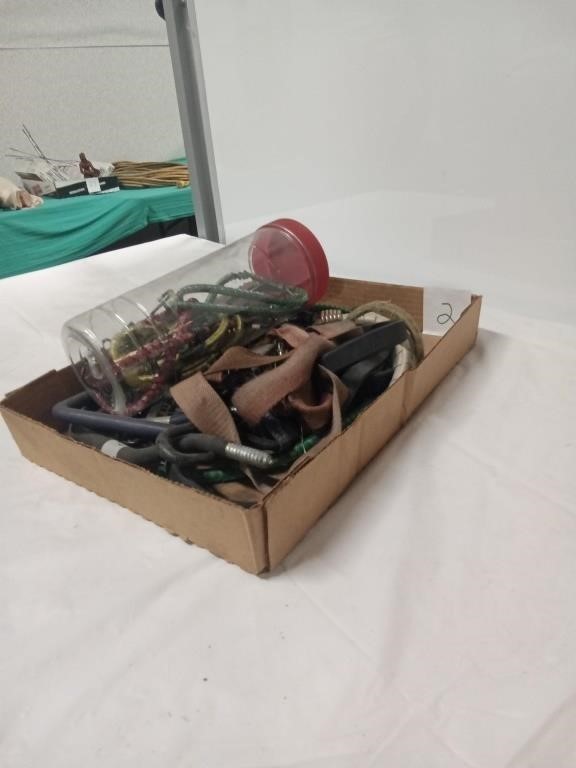 Box of miscellaneous bungee cords