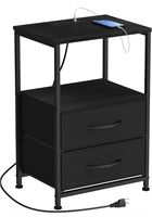 $57 YBING Nightstand with Charging Station