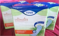 3 LARGE PACK OF TENA FEMINE PRODUCTS.