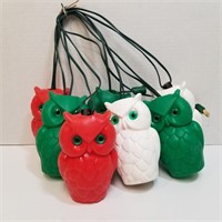 Vintage Owl Blow Mold Patio Party RV String Lights