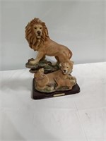 Lion figurine.