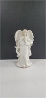 Vintage Porcelain Angel Praying Statue with Felt