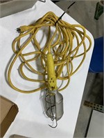 Drop light extension cord 
Yellow
