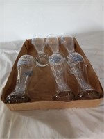 Six samuel adams goblets