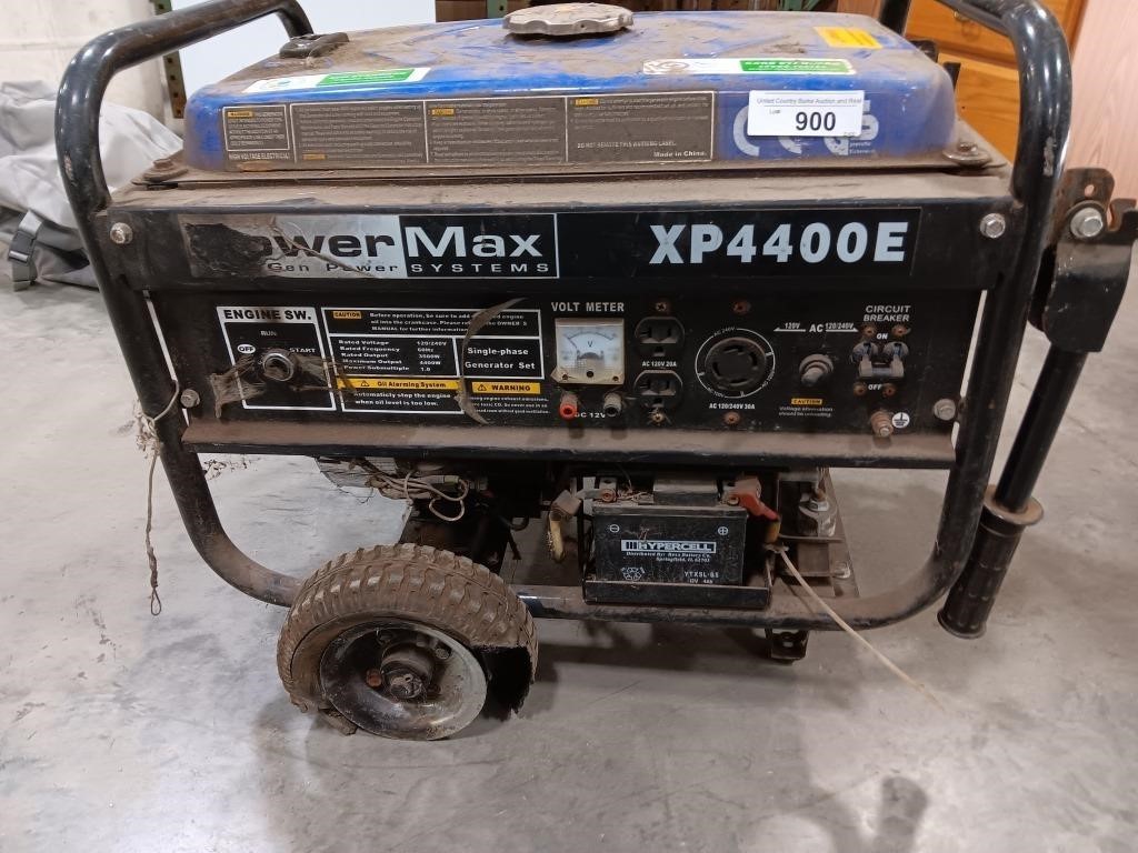 Power Max XP4400E  Generator gas, need new tires