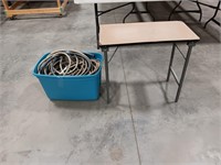 Tote w/hose 50 in & folding table