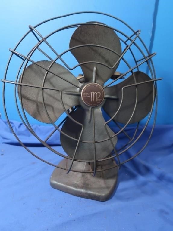Vintage MP Model 412-3 13" Oscillating  Fan