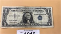 One dollar silver certificate