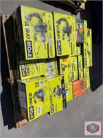 (15 pcs) assorted RYOBI and RIDGID tools