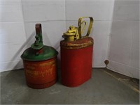 Vintage Eagle & Huffy 1 Gal Safety Cans