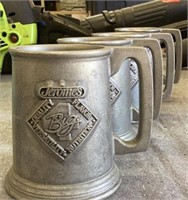 Jeromes Big 4 pewter mugs 4 set