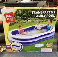 transparent family pool 8 foot