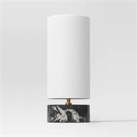 Faux Marble Mini Table Lamp Black - Threshold
