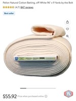 New (6 pcs) Pellon Natural Cotton Batting,