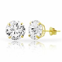 14kt Solid Yellow Gold 8mm Stud Earrings