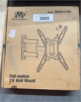 Full motion, TV wall mount (new)