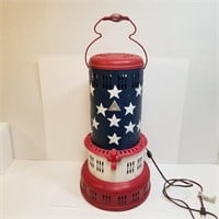 Patriotic Painted & Lighted Perfection Oil Heater
