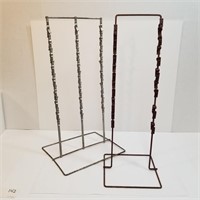 Two Double Sided Metal Clip Display Racks