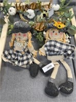 Fall dolls, and candleholders