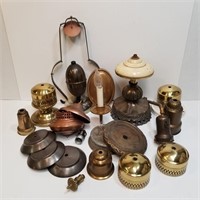 Vintage Lamp Parts/Pieces - Copper / Brass / Metal