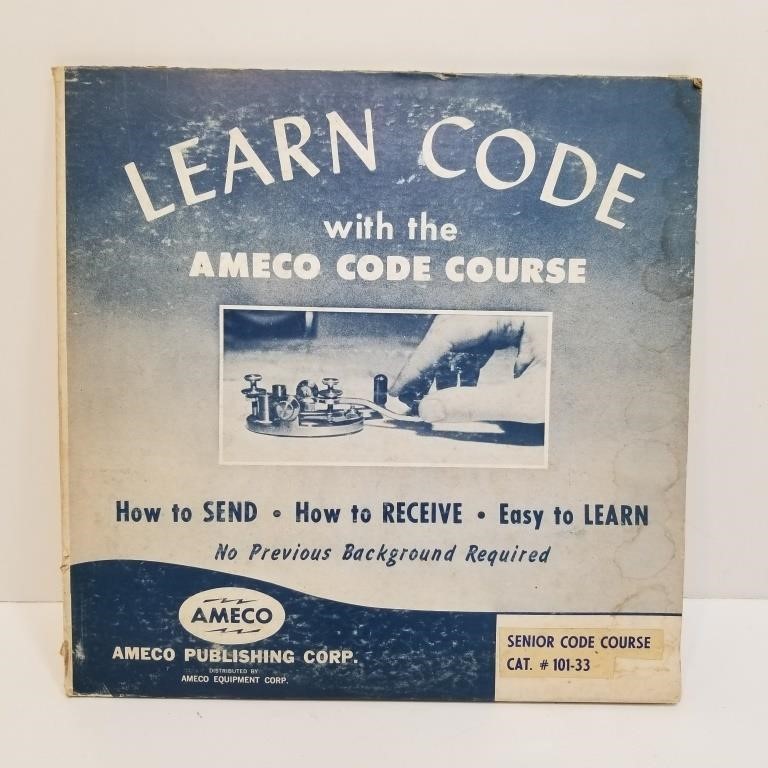 Learn Morse Code Record Album - Ameco Code Course