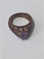 Hand Made Goldtone Reversable Ring