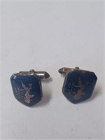 Marked Siam Sterling Cuff Links- 7.8g
