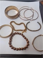 Lot of Goldtone Bracelets