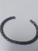 Silver? Cuff Bracelet-14.1g