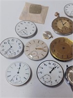Lot of Various Vtg. Watch Faces to Include E