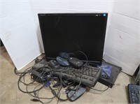 Monitor, Keyboard, (2) Mouse, Hard Drive, Bar