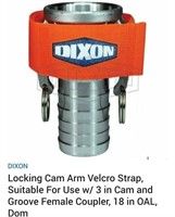 Dixon CVS18 Locking Cam Velcro Straps Pack of 25