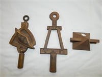 Vintage Fraternity Honor Society Brass Plaques