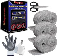 3 Pack Steel Wool, 3.2”x7.5 Ft Control Fill Fabric