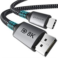 Stouchi USB C to DisplayPort 1.4 8K Cable 1M / 3.3