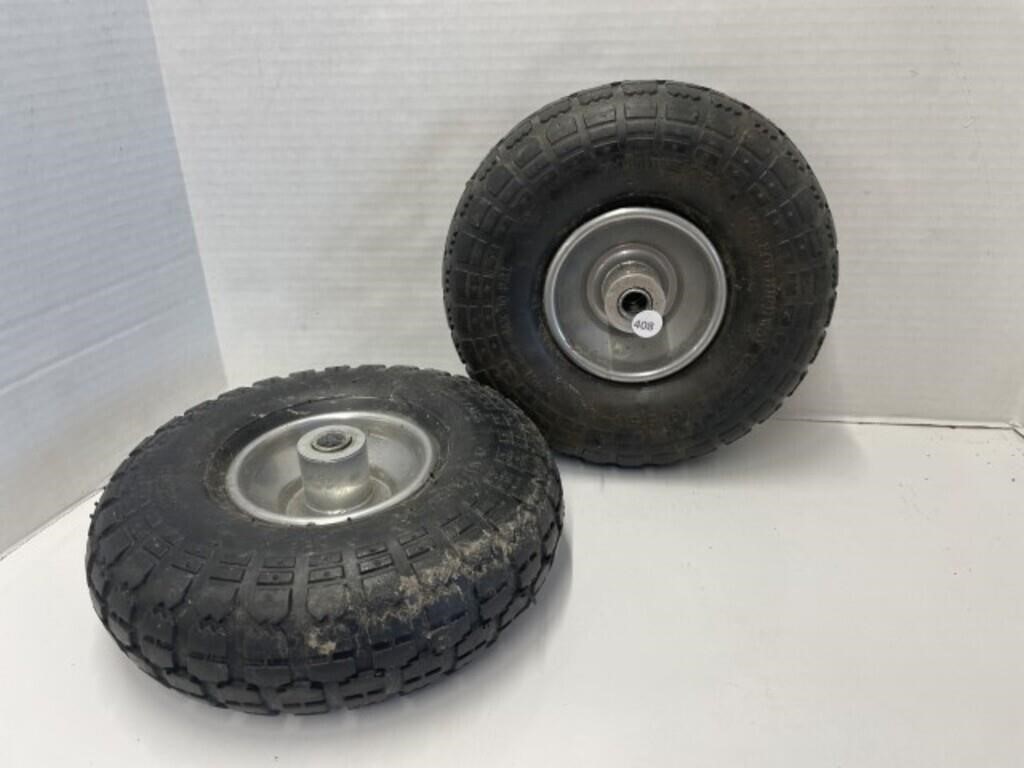 2 Small Tires - Nylon Tube Type 4.10 / 3.50-4