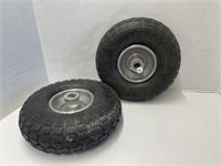 2 Small Tires - Nylon Tube Type 4.10 / 3.50-4