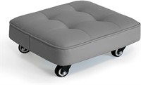CRENEWY Low Rolling Stool with Wheels,360 Degree R
