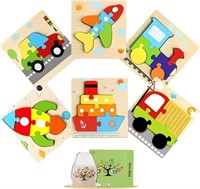 Wooden Puzzles Toddler Toys for 1 2 3 Year Old Boy