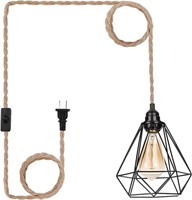 Frideko Hanging Lamp - 16.5ft Plug in Pendant Ligh