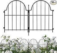 Samamixx Decorative Garden Fence, 10 Pack No Dig F