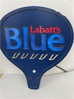 Labatt's Blue Sign - Light's Up - Chips in edge