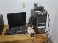 LG Computer Tower, Power Supply, Monitor,