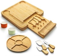 Bamboo Cheese Board Set - YFWOOD Cheese Board Cha