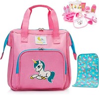HappyVk- Baby Doll Diaper Bag with Doll Changing P
