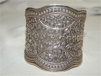 Sterling Silver Cuff Bracelet 51.18g